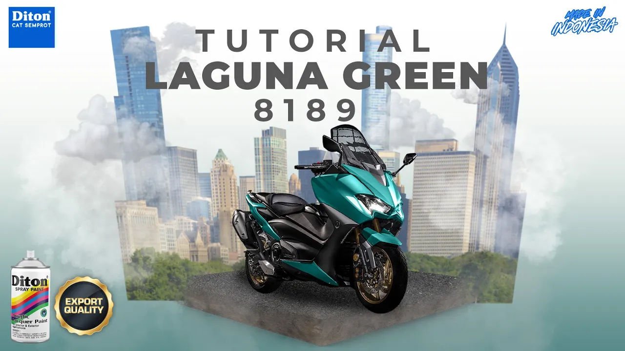 VIRAL WARNA LAGUNA GREEN 8189 | VIDEO TUTORIAL DITON SPRAY PAINT