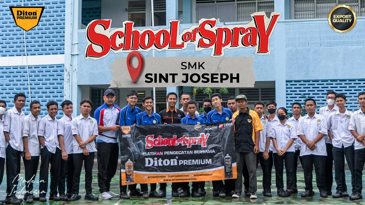 SCHOOL OF SPRAY AT SMK SINT JOSEPH JAKARTA🔥 | DITON PREMIUM