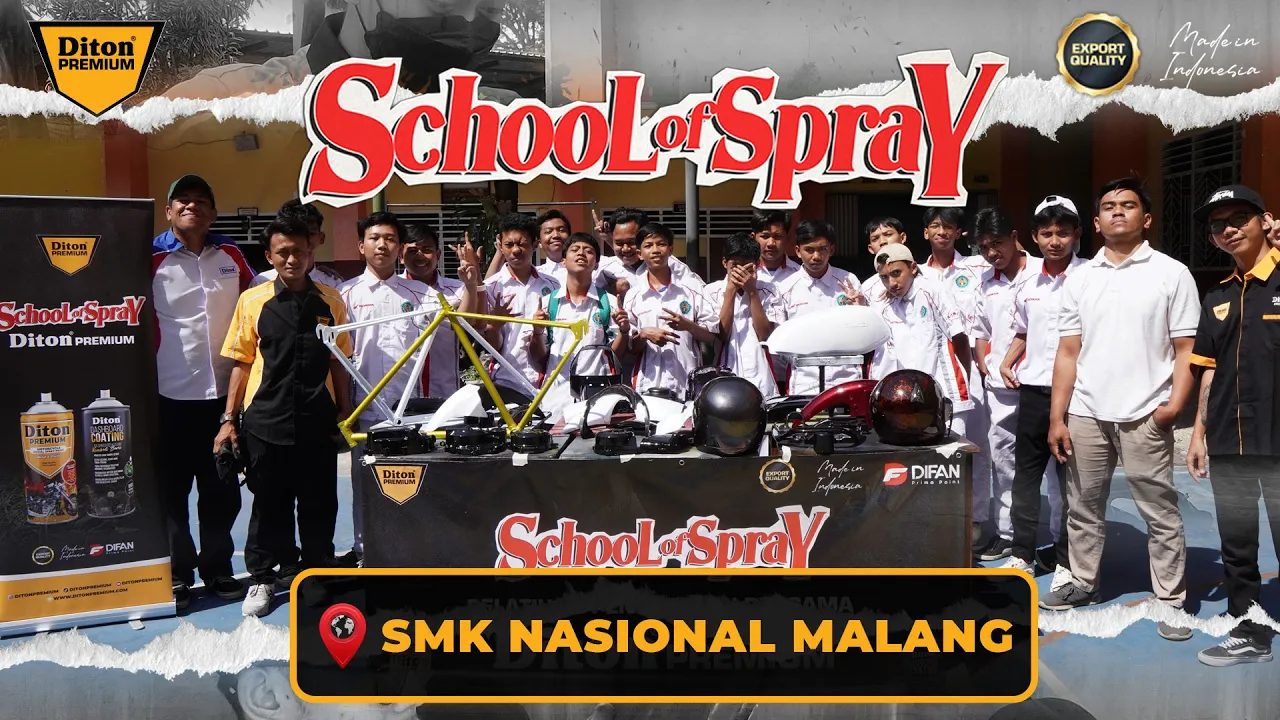 SCHOOL OF SPRAY AT SMK NASIONAL MALANG🔥 | DITON PREMIUM