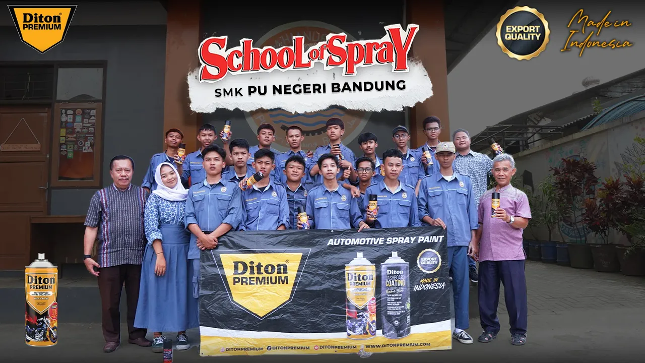 SCHOOL OF SPRAY AT SMK PU NEGERI BANDUNG🔥 | DITON PREMIUM