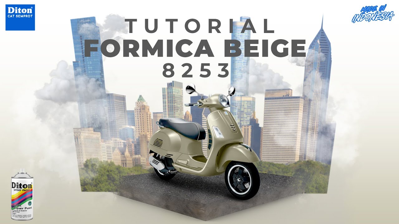 VIRAL WARNA FORMICA BEIGE 8253 | VIDEO TUTORIAL DITON SPRAY PAINT