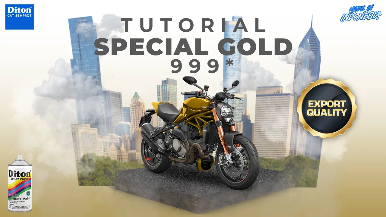 VIRAL WARNA SPECIAL GOLD 999* | VIDEO TUTORIAL DITON SPRAY PAINT