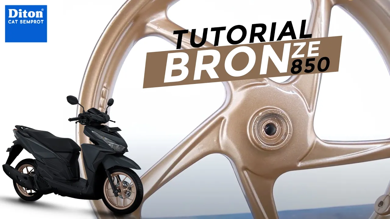 VIDEO TUTORIAL VELG KEREN WARNA BRONZE 850 | DITON SPRAY PAINT