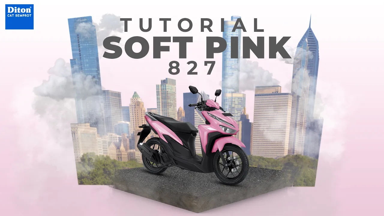 TUTORIAL REPAINT WARNA SOFT PINK 827 | DITON SPRAY PAINT