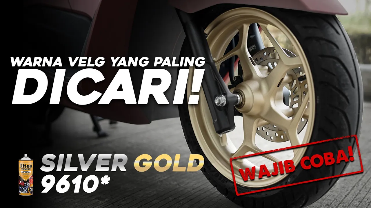 LAUNCHING WARNA VELG PALING DICARI! NEW COLOR - SILVER GOLD 9610* BY DITON PREMIUM