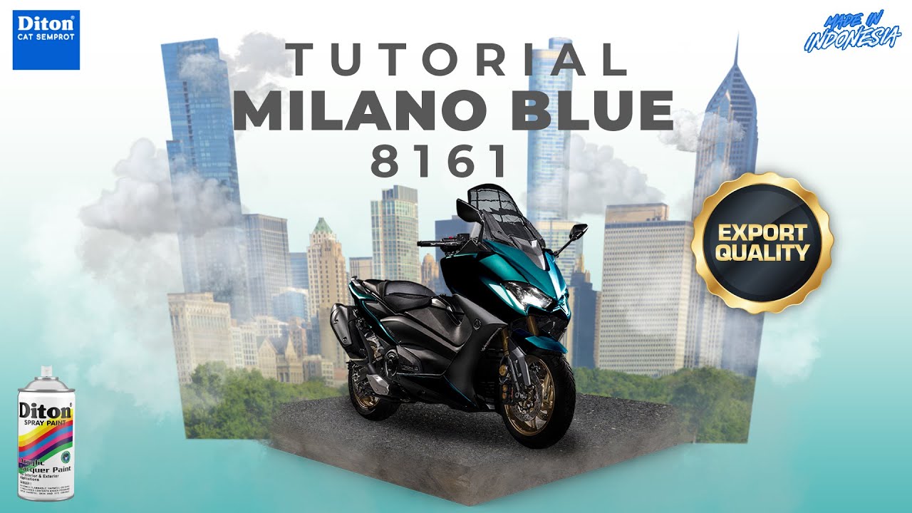 VIRAL WARNA MILANO BLUE 8161 | VIDEO TUTORIAL DITON SPRAY PAINT