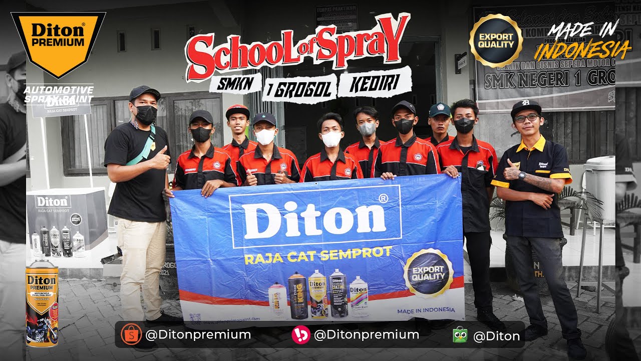 SCHOOL OF SPRAY AT SMKN 1 GROGOL KEDIRI | DITON PREMIUM