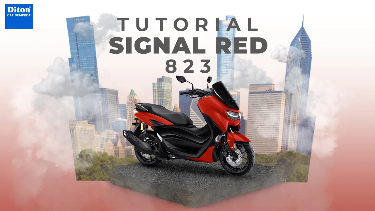 VIRAL WARNA SIGNAL RED 823 | VIDEO TUTORIAL DITON SPRAY PAINT