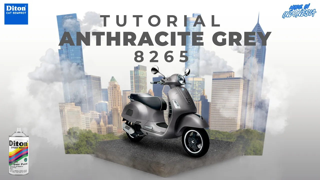 VIRAL WARNA ANTHRACITE GREY 8265 | VIDEO TUTORIAL DITON SPRAY PAINT