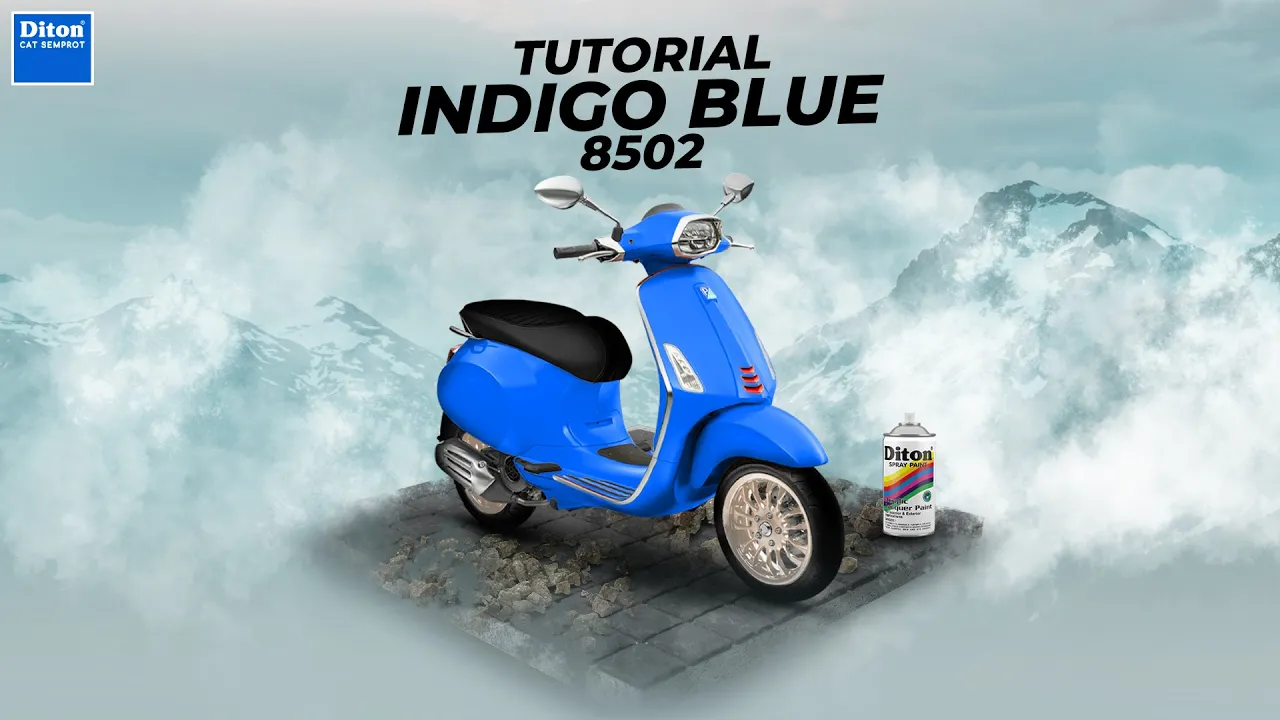 TUTORIAL REPAINT INDIGO BLUE 8502 | DITON SPRAY PAINT