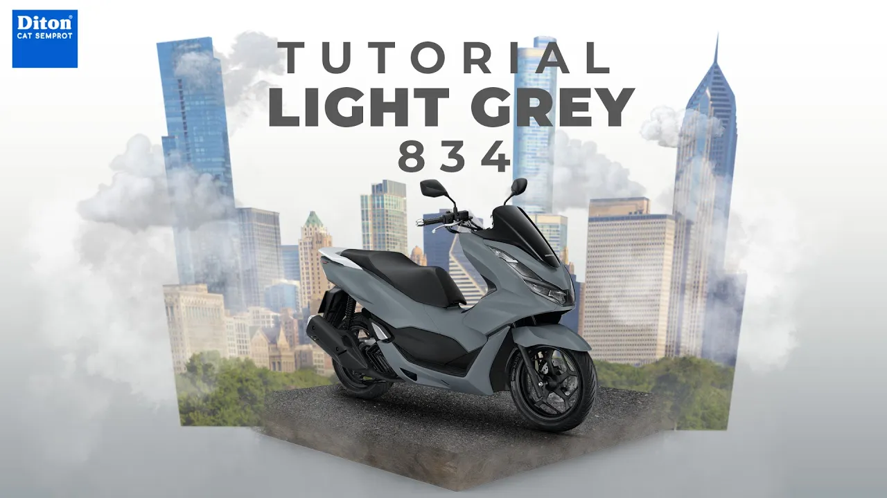 TUTORIAL REPAINT WARNA LIGHT GREY 834| DITON SPRAY PAINT