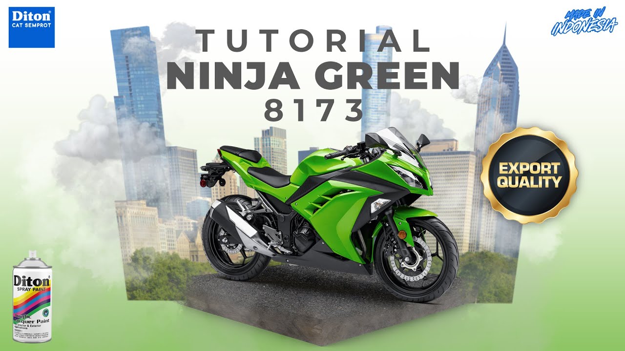 VIRAL WARNA NINJA GREEN 8173 | VIDEO TUTORIAL DITON SPRAY PAINT