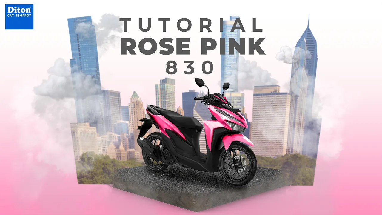 TUTORIAL REPAINT WARNA ROSE PINK 830| DITON SPRAY PAINT