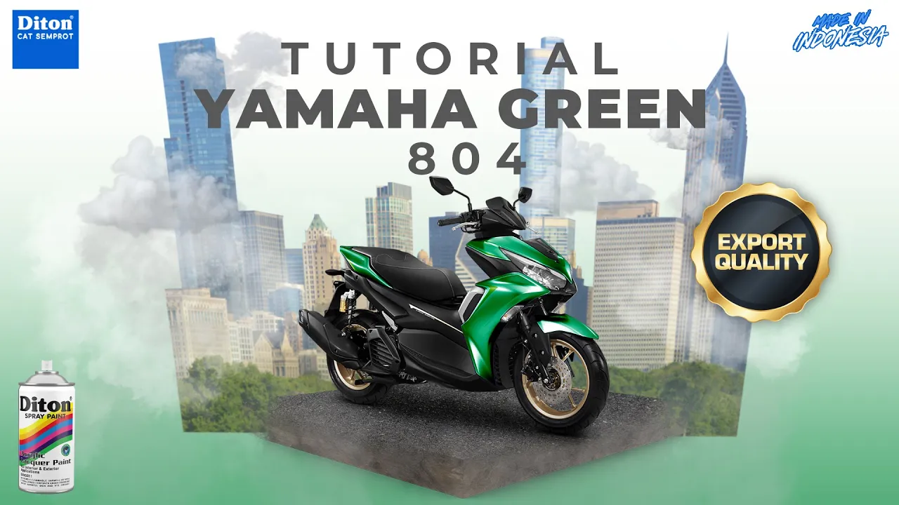 VIRAL WARNA YAMAHA GREEN 804 | VIDEO TUTORIAL DITON SPRAY PAINT