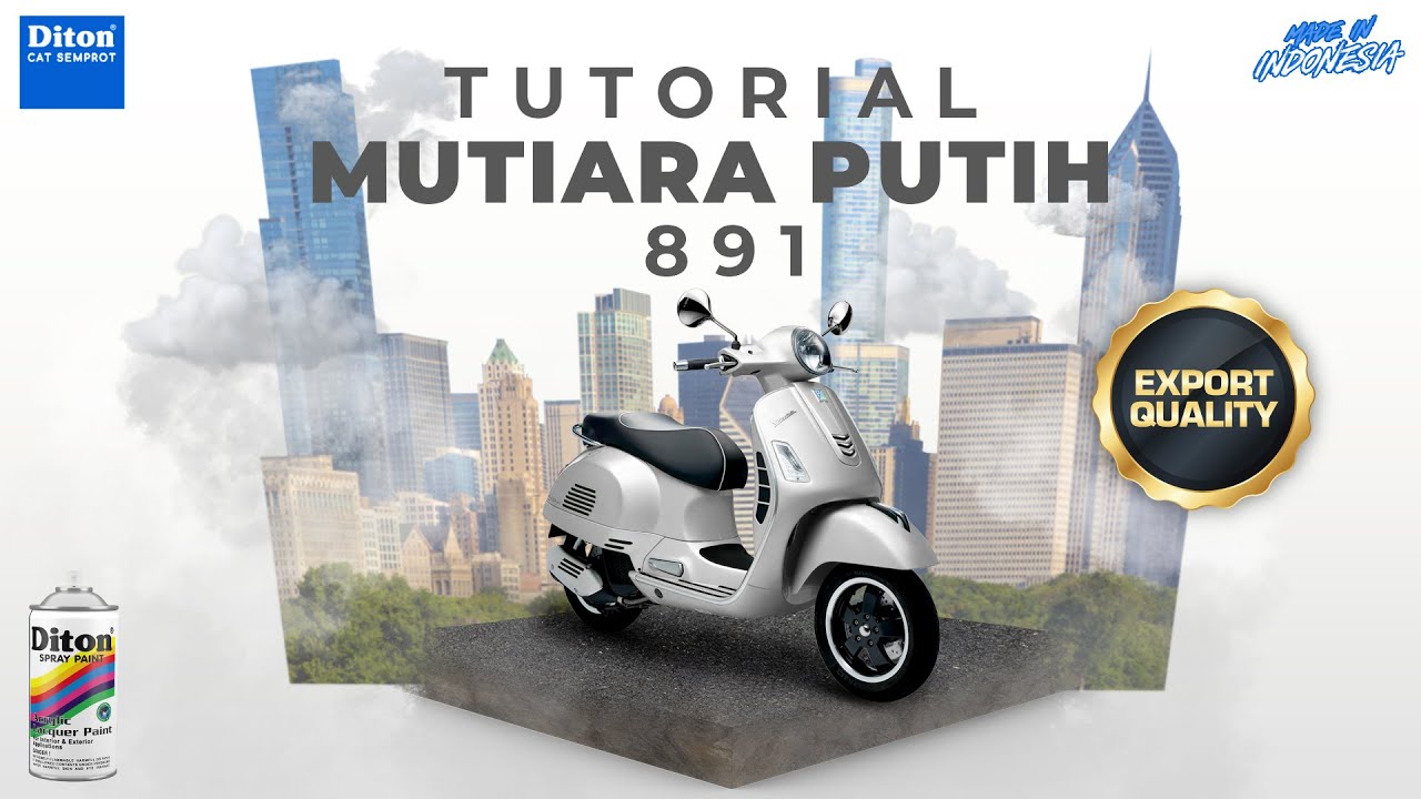 VIRAL WARNA MUTIARA PUTIH 891 | VIDEO TUTORIAL DITON SPRAY PAINT