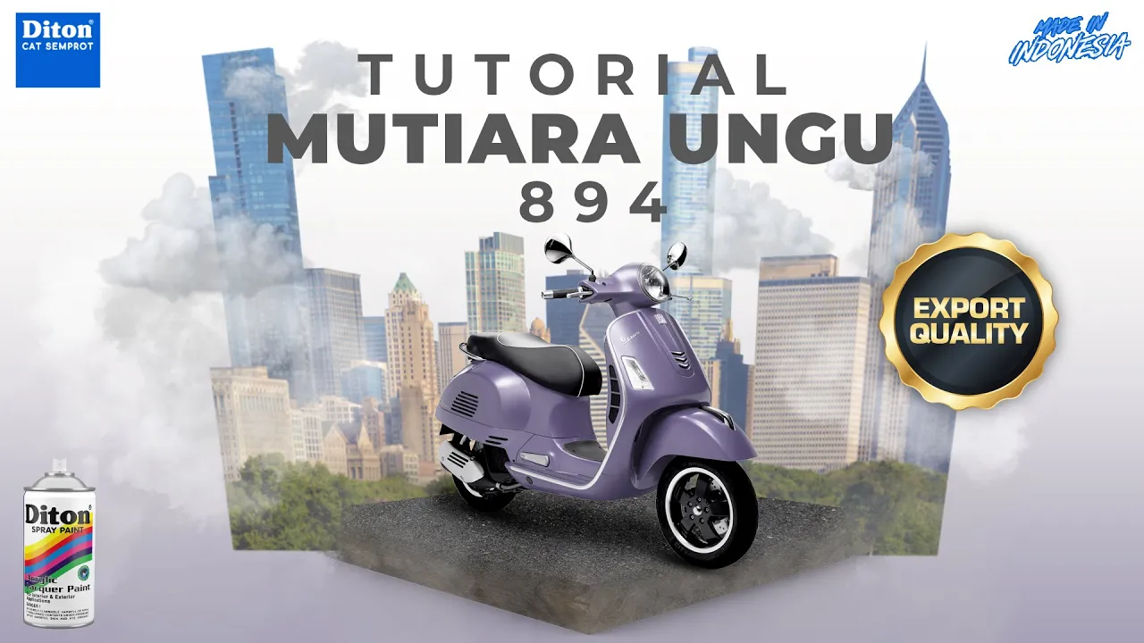 VIRAL WARNA MUTIARA UNGU 894 | VIDEO TUTORIAL DITON SPRAY PAINT