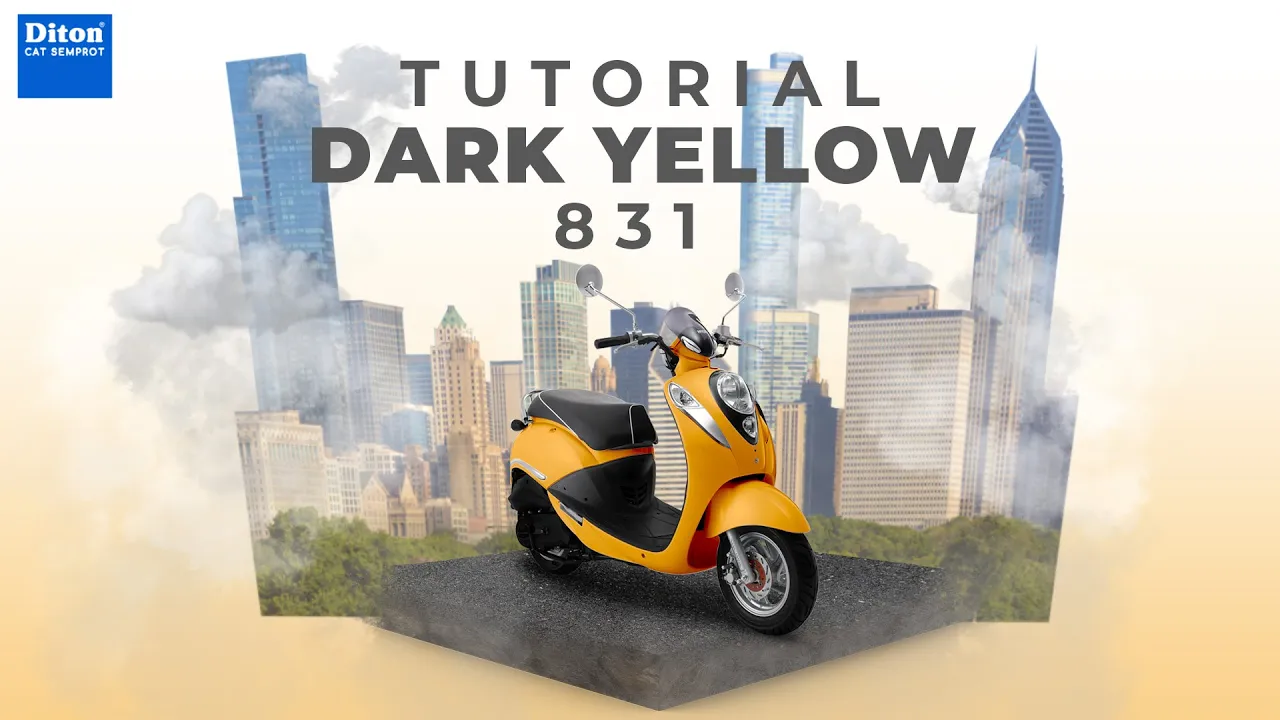 TUTORIAL REPAINT WARNA DARK YELLOW 831 | DITON SPRAY PAINT