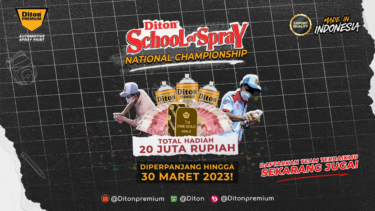 DITON SCHOOL OF SPRAY NATIONAL DIPERPANJANG SAMPAI 30 MARET 2023🔥 | DITON PREMIUM