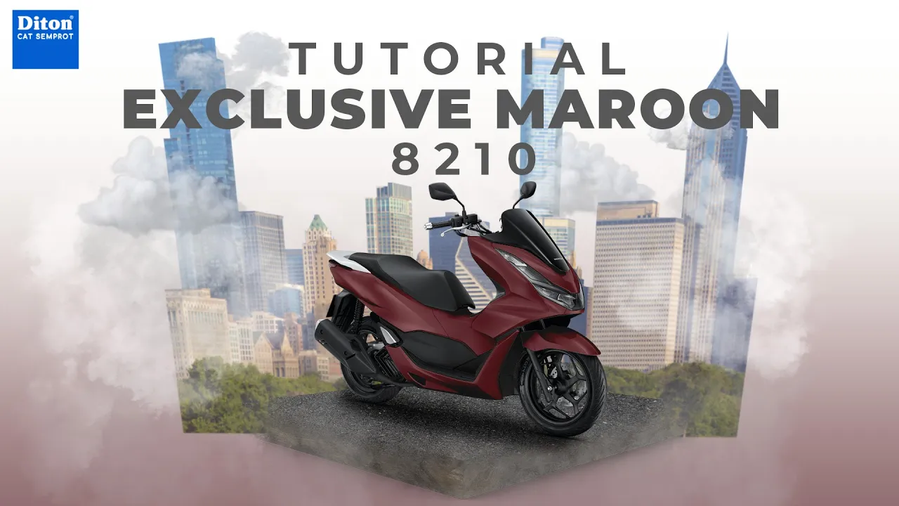 VIRAL WARNA EXCLUSIVE MAROON 8210 | VIDEO TUTORIAL DITON SPRAY PAINT