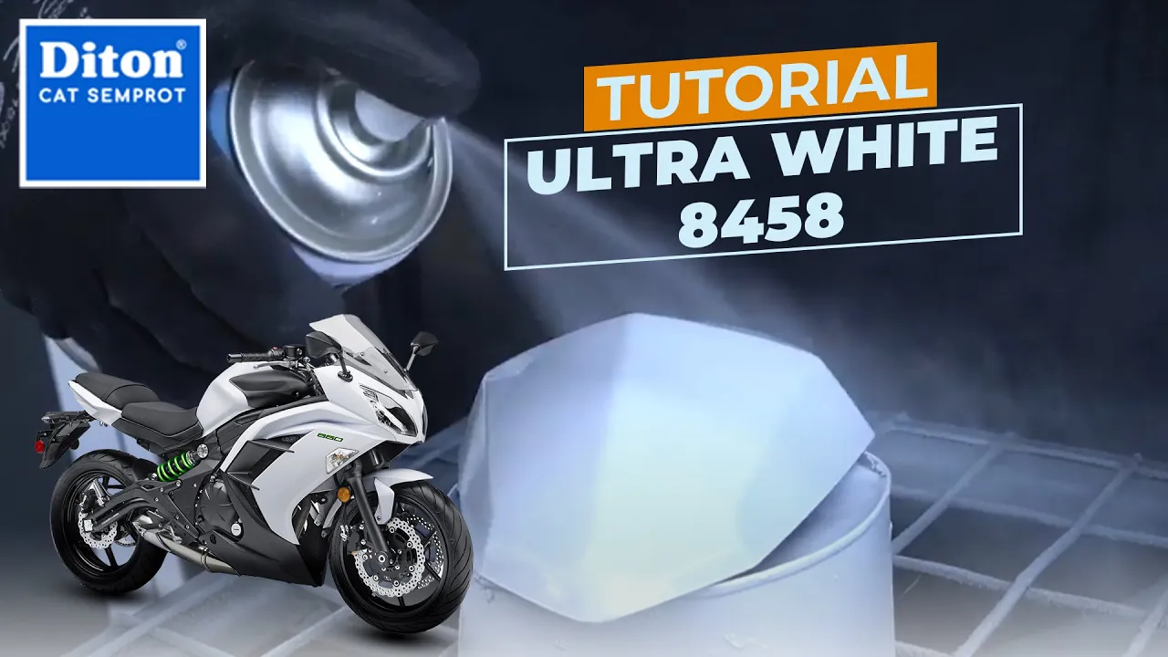 TUTORIAL REPAINT WARNA ULTRA WHITE 8458 | DITON SPRAY PAINT