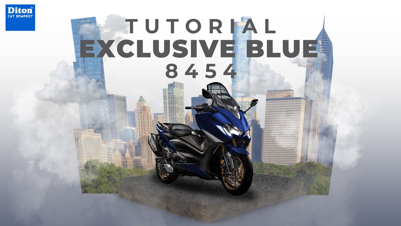 TUTORIAL REPAINT WARNA EXCLUSIVE BLUE 8454 | DITON SPRAY PAINT